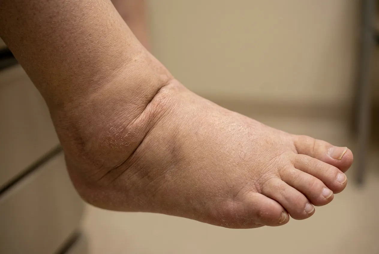 Secondary lymphedema after cancer care